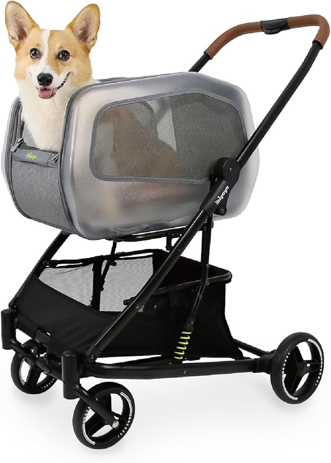 Ibiyaya NeoRider Multi-Purpose Detachable Pet Stroller (Silver Mist)