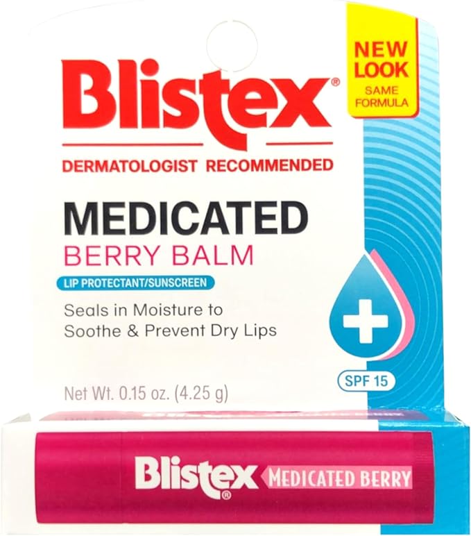 Blistex Medicated Balm, Berry, SPF 15 - 0.15 oz stick