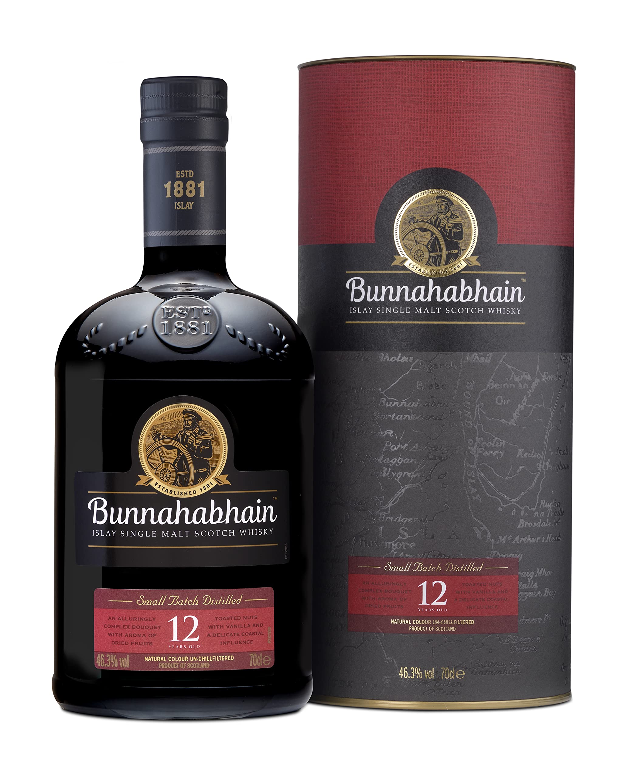 Bunnahabhain 12 Year Old Single Malt Scotch Whisky 700ml