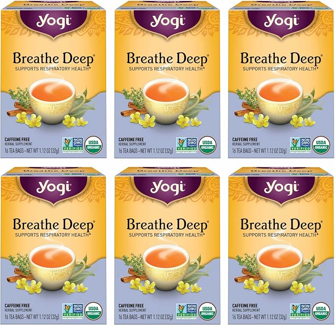 Yogi Tea Breathe Deep Caffeine Free 16 Tea Bags 32g