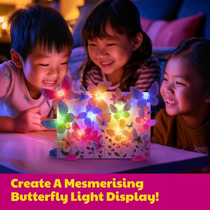 4M: Glow 3D Butterfly Canvas