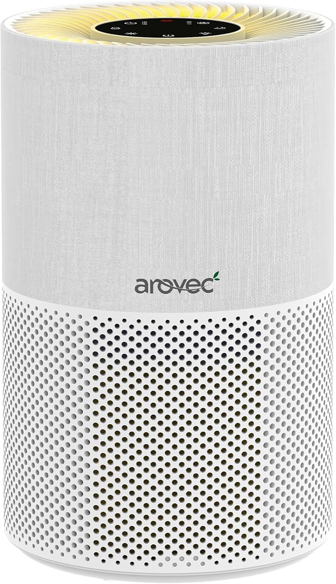 Arovec Air Purifier For Home, Apex 300, White