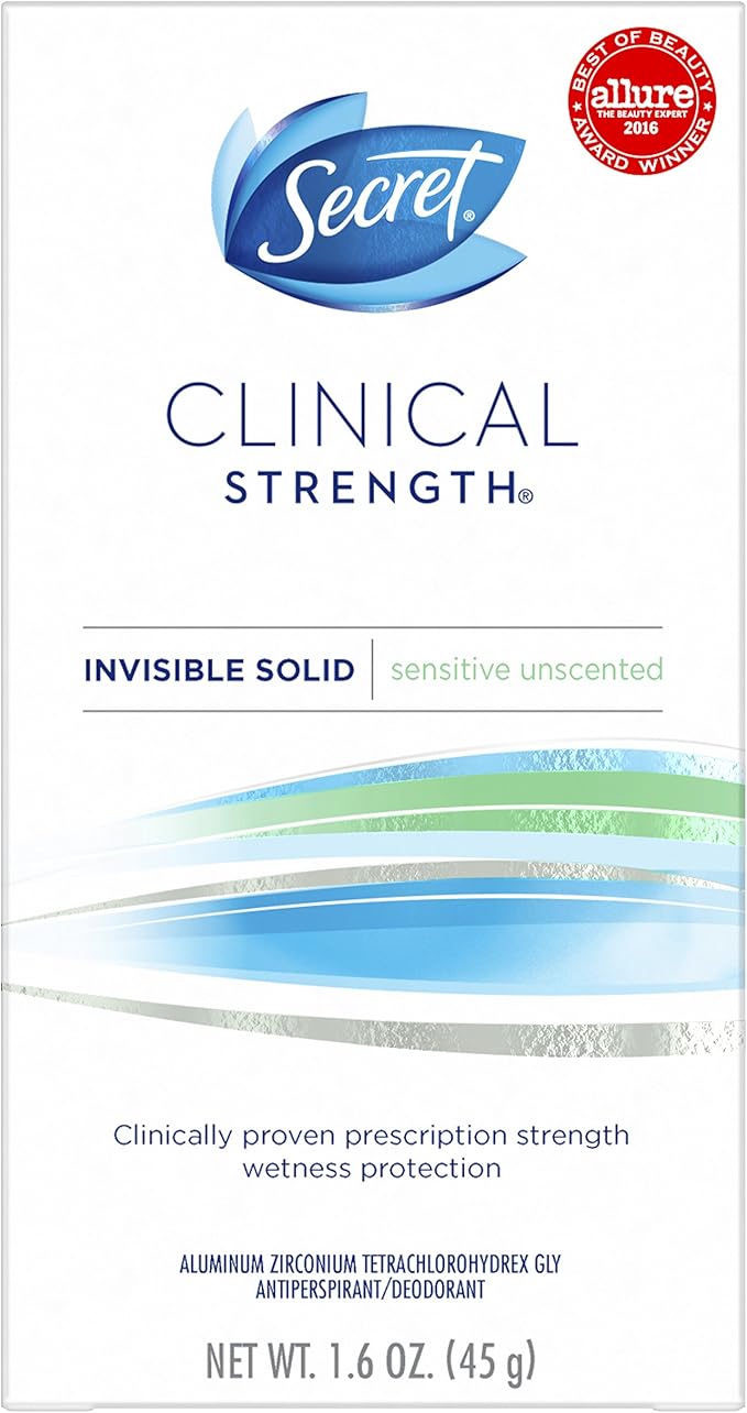 Secret Antiperspirant Deodorant For Women, Clinical Strength Invisible