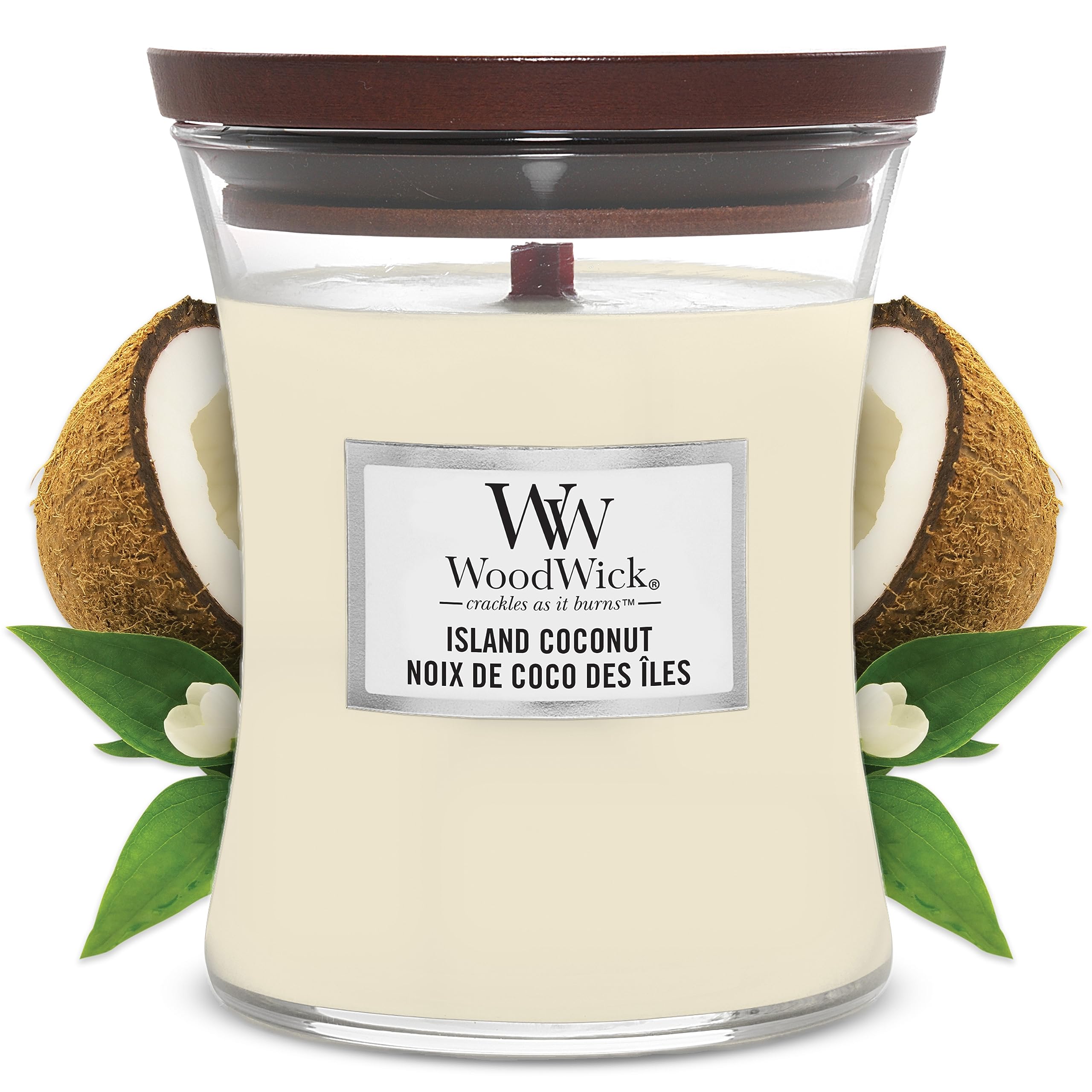 WoodWick Island Coconut Medium Candle
