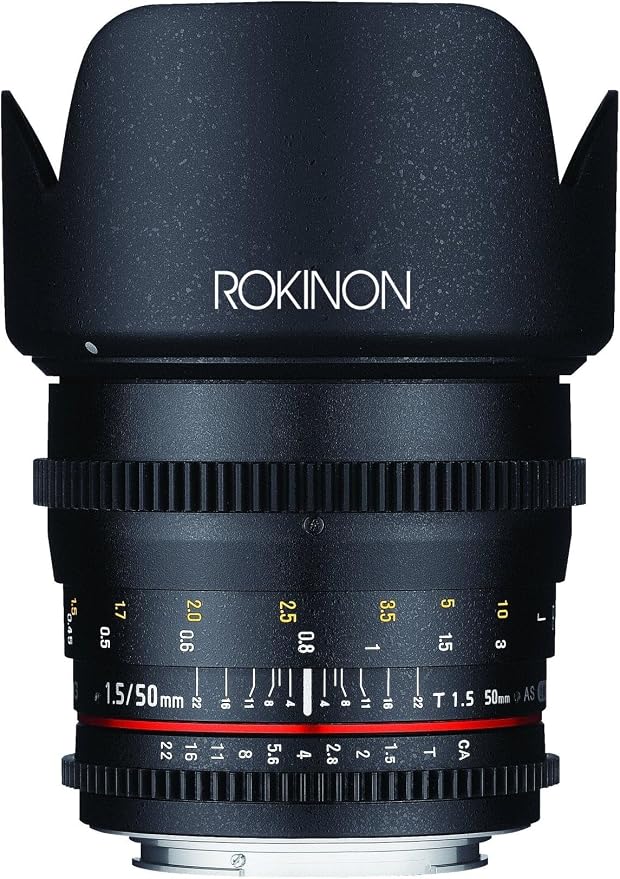 Rokinon DS50M-MFT Cine DS 50 mm T1.5 AS IF UMC Full Frame Cine Lens for Olympus & Panasonic Micro Four Thirds