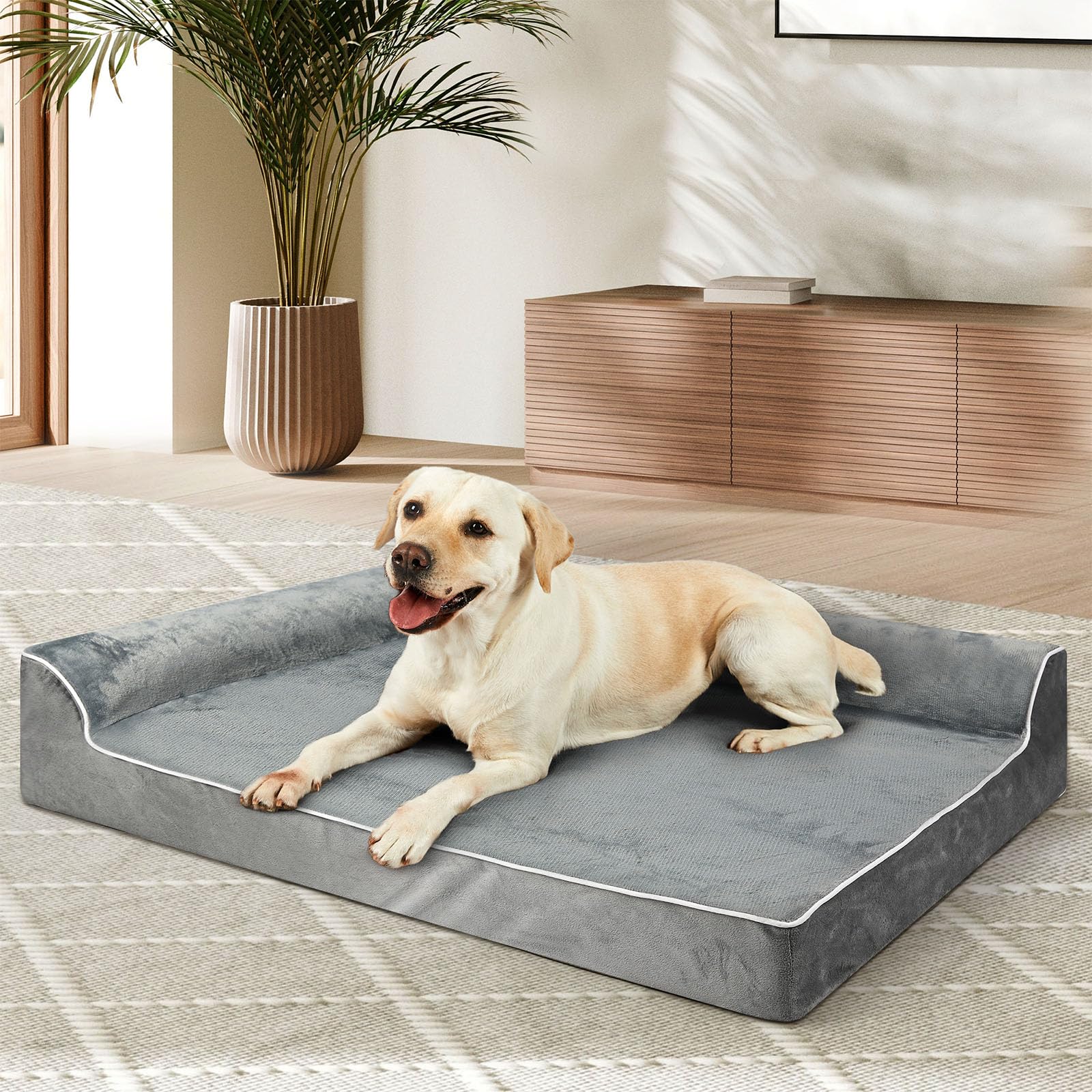 Pawz Orthopedic Dog Bed L Grey
