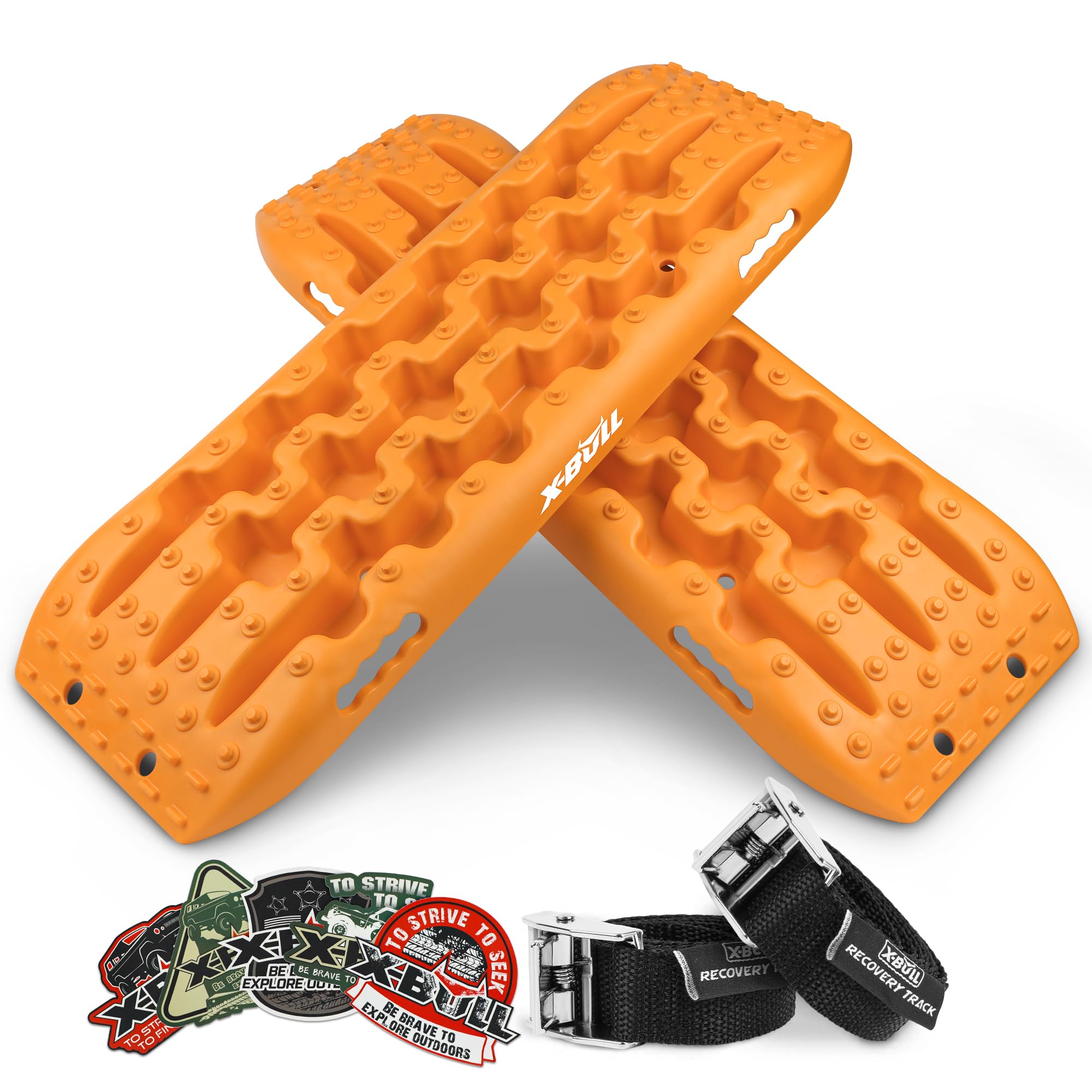 X-BULL KIT1 Recovery Traction Tracks Gen3.0 Boards Sand 10T 4WD Trucks Snow Tracks Red