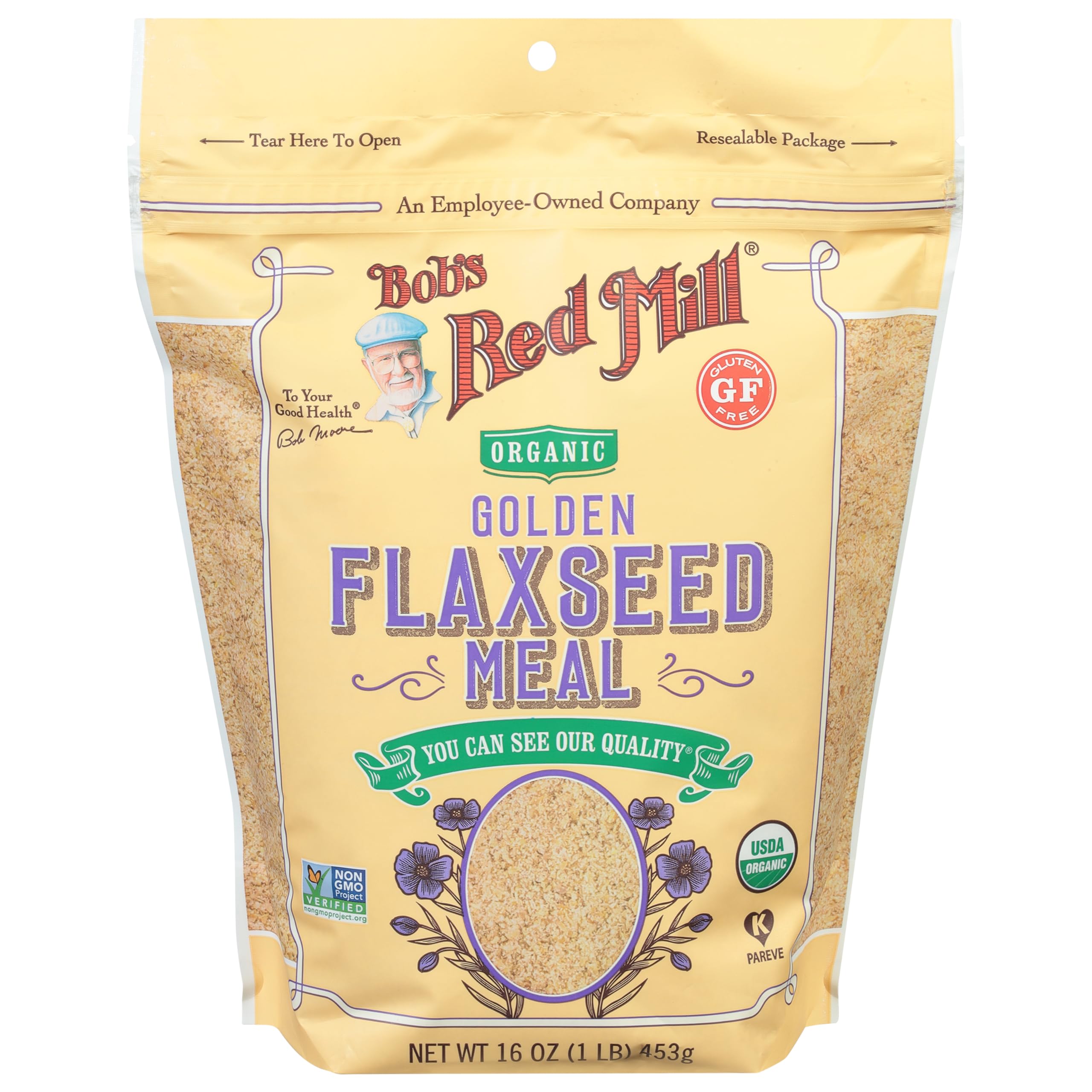 Bob's Red Mill Organic Golden Flaxseed Meal, 16 Oz