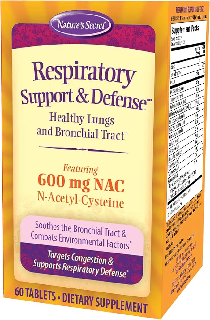 Nature's Secret Respiratory Cleanse and Defense, Tablets - 60 count