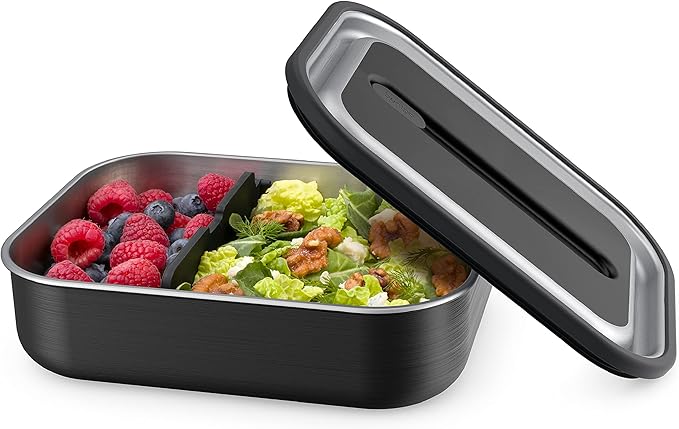 Bentgo Stainless Steel Leak-proof Lunch Box Carbon Black