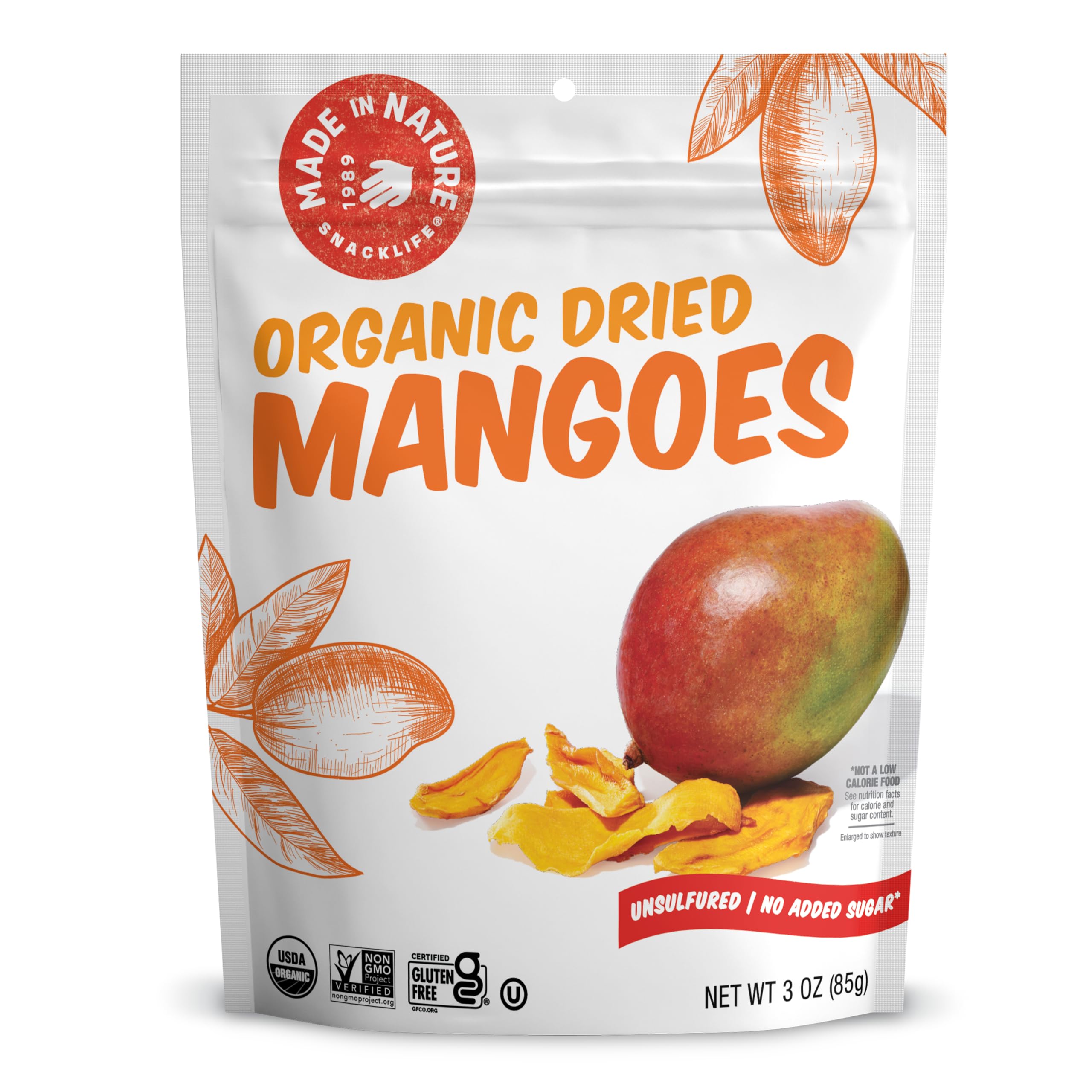 Made in Nature Organic Dried Mangos, 3 oz