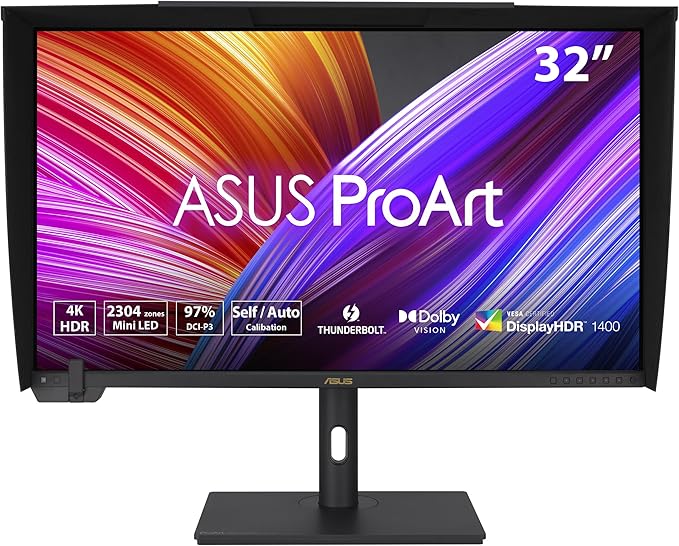 Asus ProArt Display PA32UCXR 32" 4K HDR Monitor, 32", 3840 x 2160, 60Hz, Panel IPS, Connection 3.5mm DisplayPort 1.4