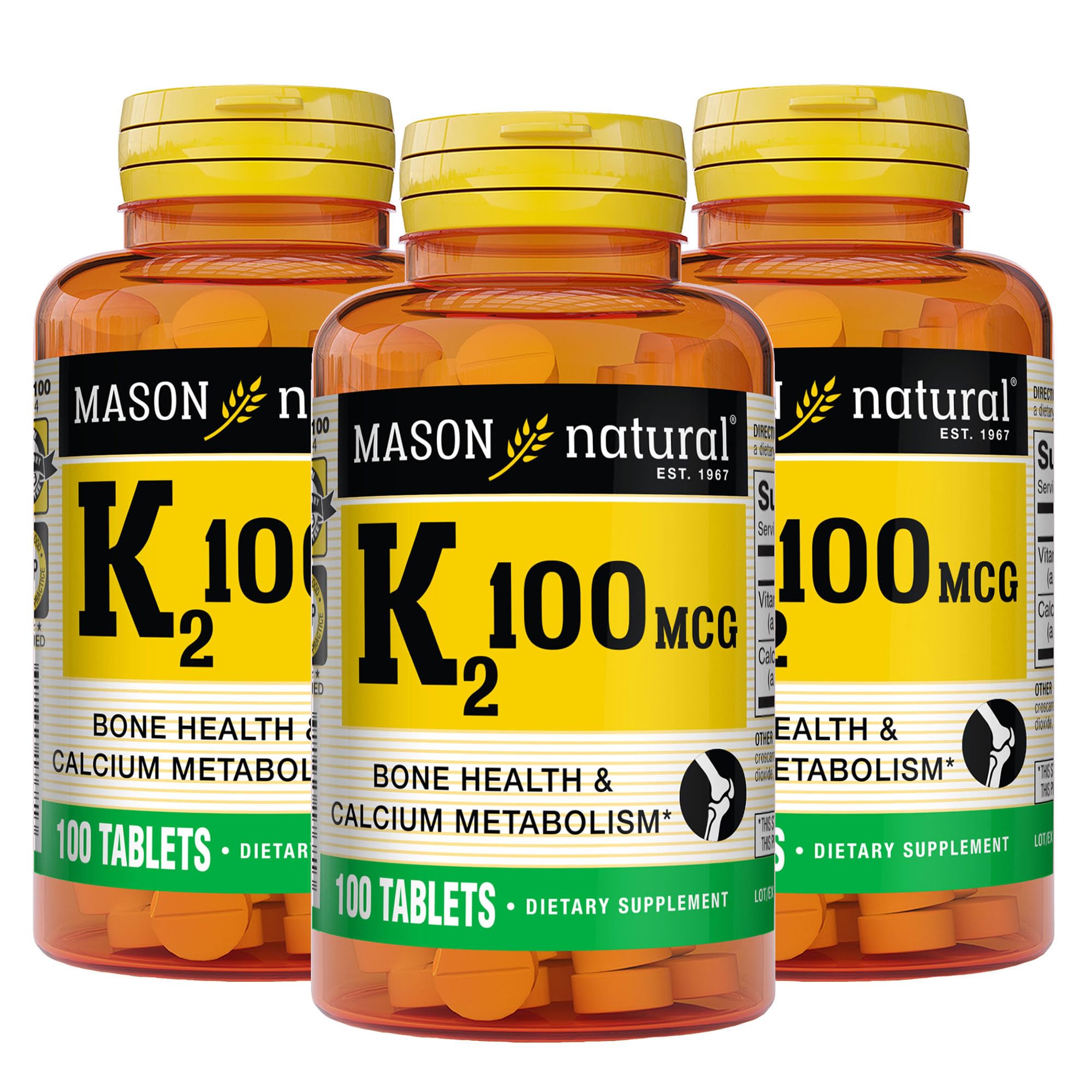 Mason Natural - Vitamin K2 100 mcg - 100 Tablets