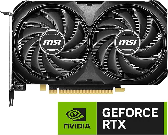 MSI GeForce RTX 4060 Ti Ventus 2x Black E1 OC 8GB Graphics Card