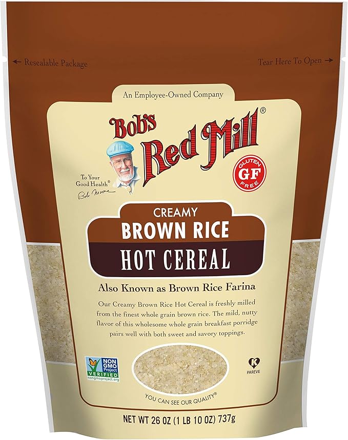Bob's Red Mill Creamy Rice Farina Hot Cereal, Brown, 26 Ounce