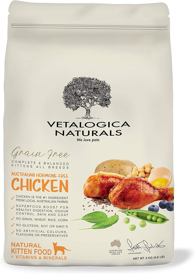 Vetalogica Naturals Grain Free Chicken Kitten Food 3kg