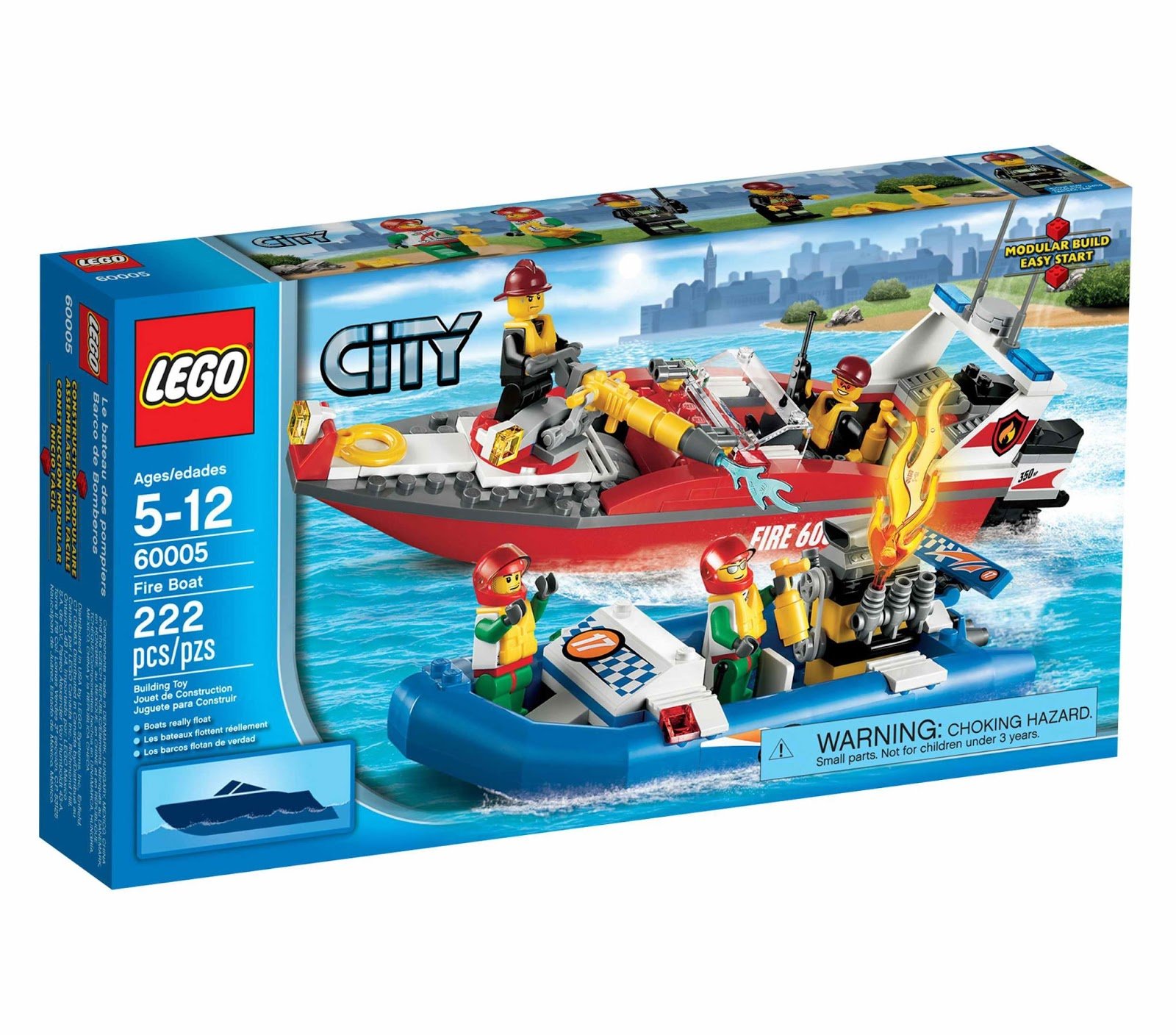 LEGO City Fire Boat Play Set