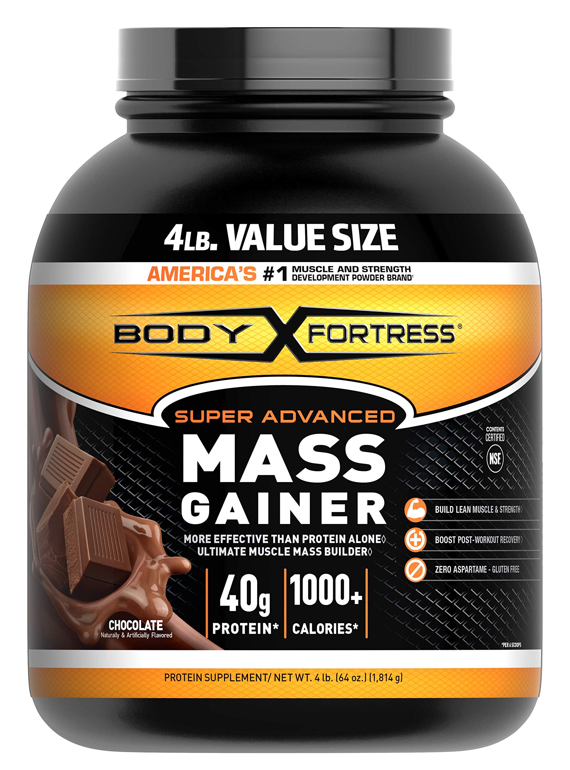 Body Fortress - Super Advanced Mass Gainer Chocolate - 4 lbs.