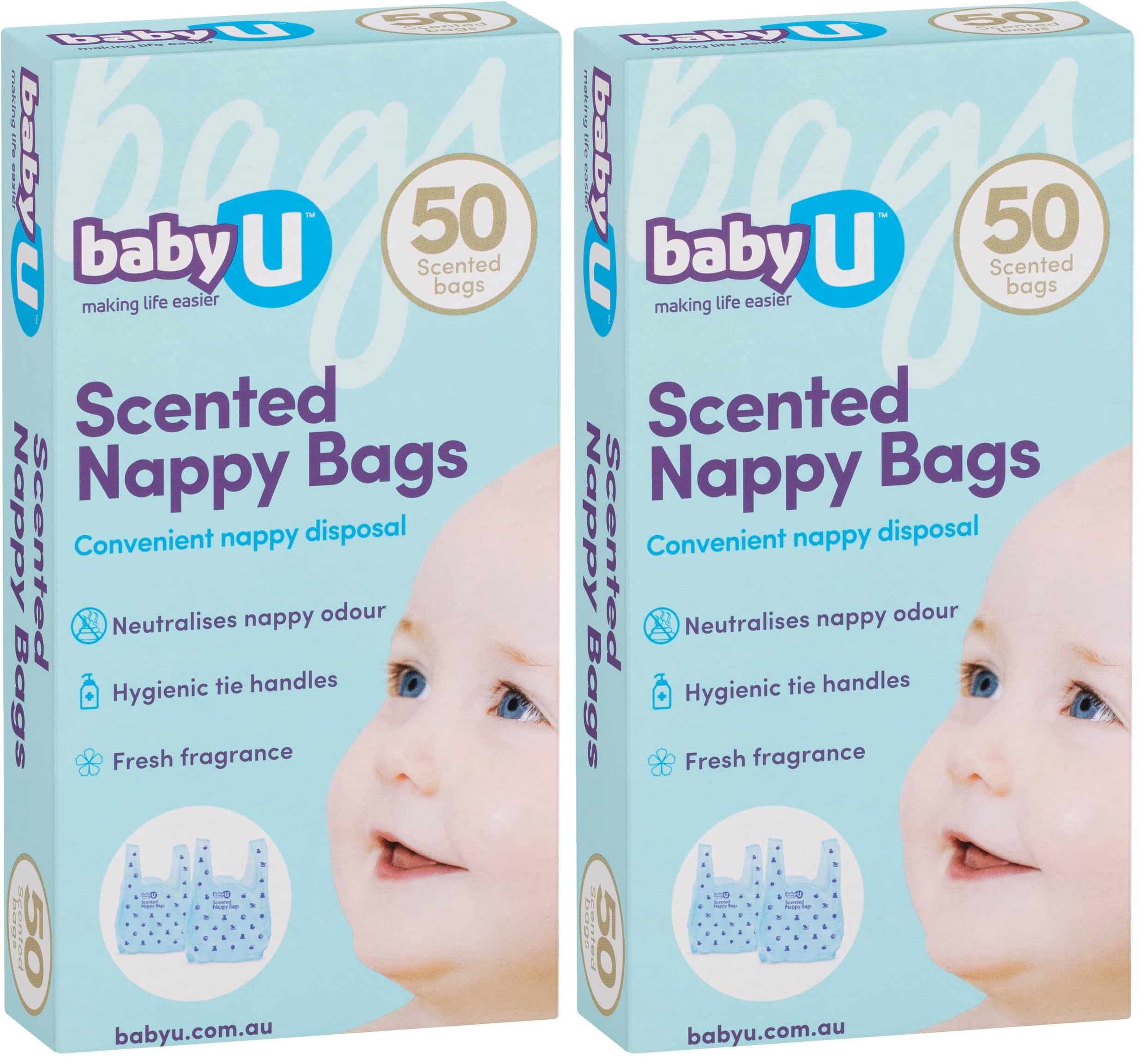 Baby U Scented Nappy Bags 200