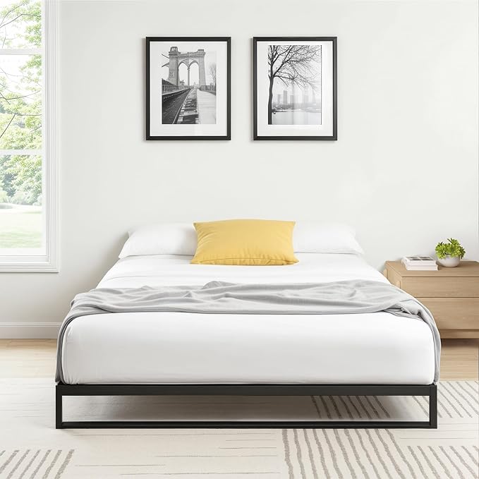 Zinus Low Metal Bed Frame Base 18cm - Double
