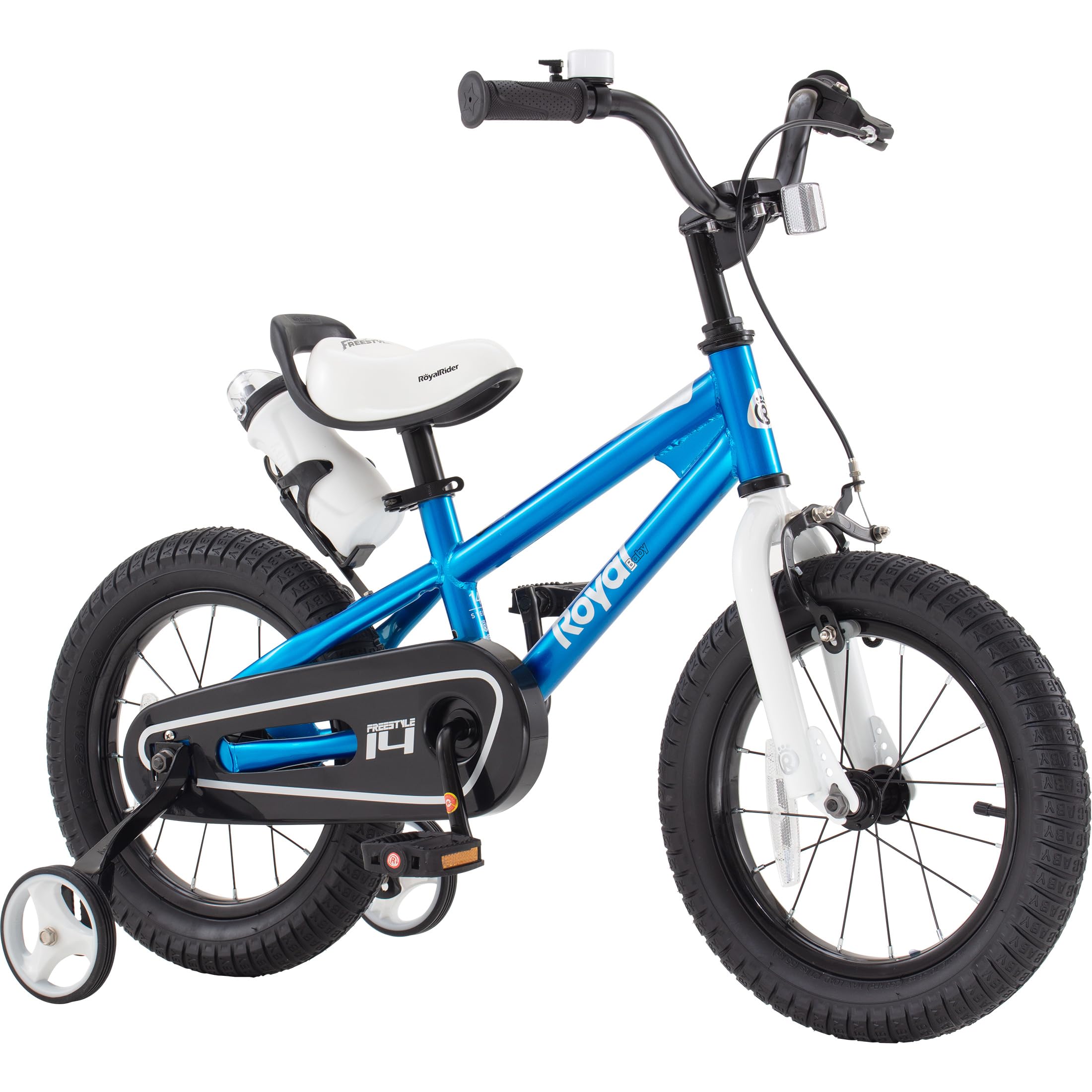 RoyalBaby Kids Bike Boys Girls Freestyle Bicycle 18 Inch With Kicksta