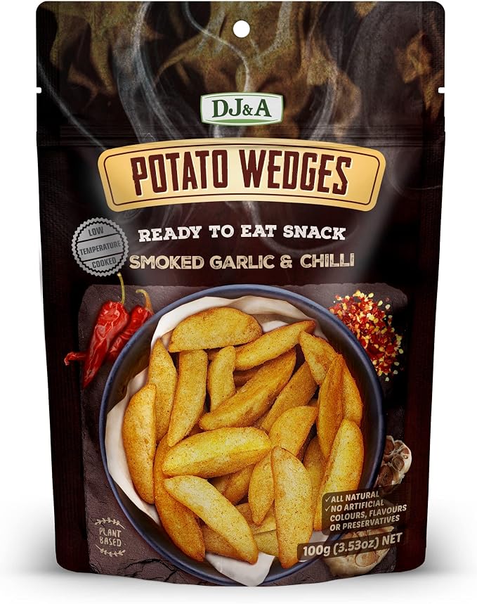 Potato Wedges Smoked Garlic & Chilli 9X100G