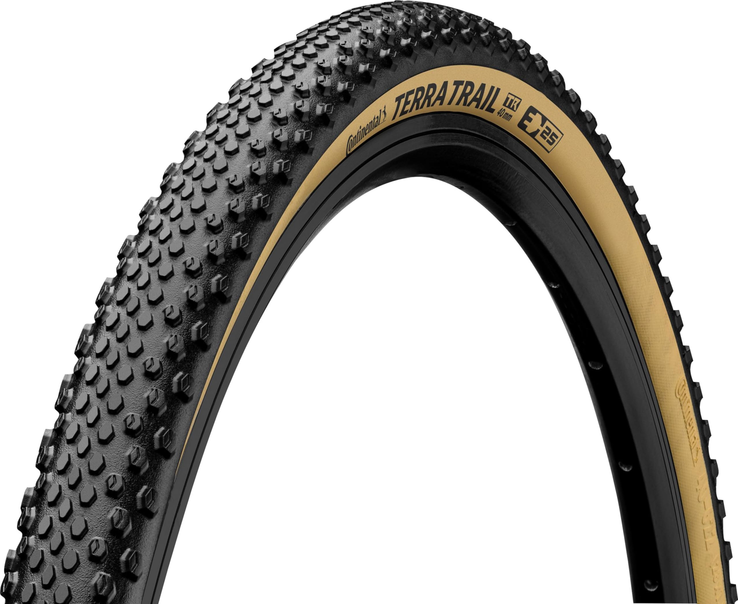 Continental Terra Trail Folding TL Tyre (Protection) - Black/Cream