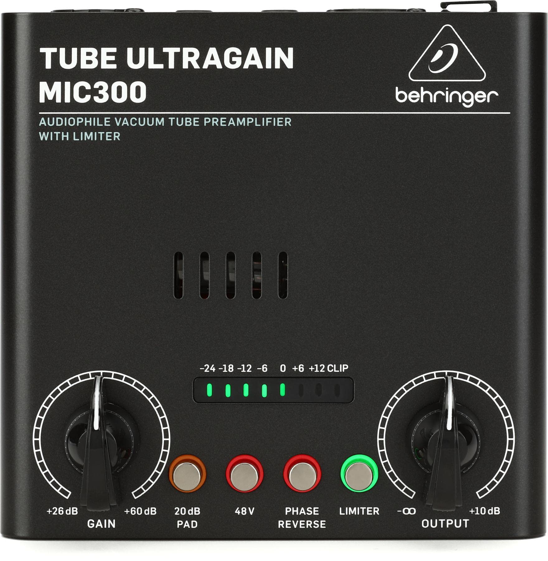 Behringer MIC300 Tube Ultragain Vacuum Tube Preamp With Limiter