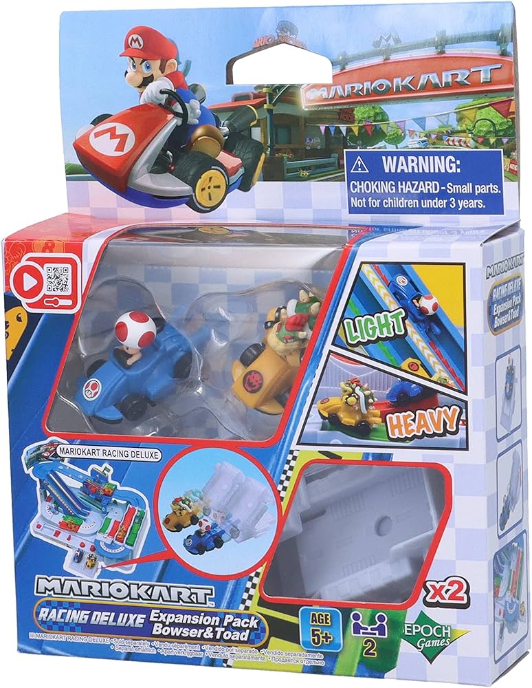 Super Mario Mario Kart Racing Deluxe Expansion Pack Bowser & Toad
