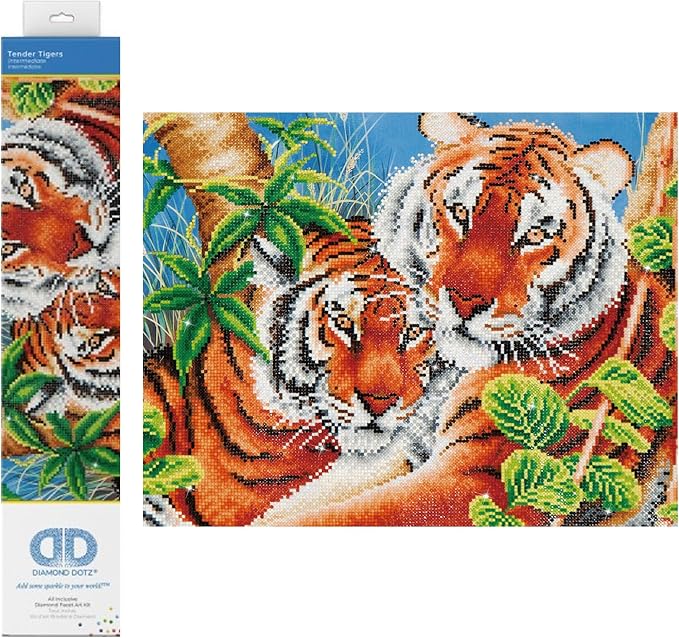 Diamond Dotz: Facet Art Kit - Tender Tigers