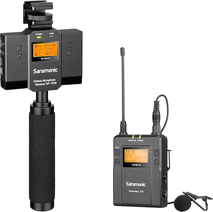 Saramonic UwMic9 Kit12 UHF Wireless Lavalier Microphone System SPRX9+TX9