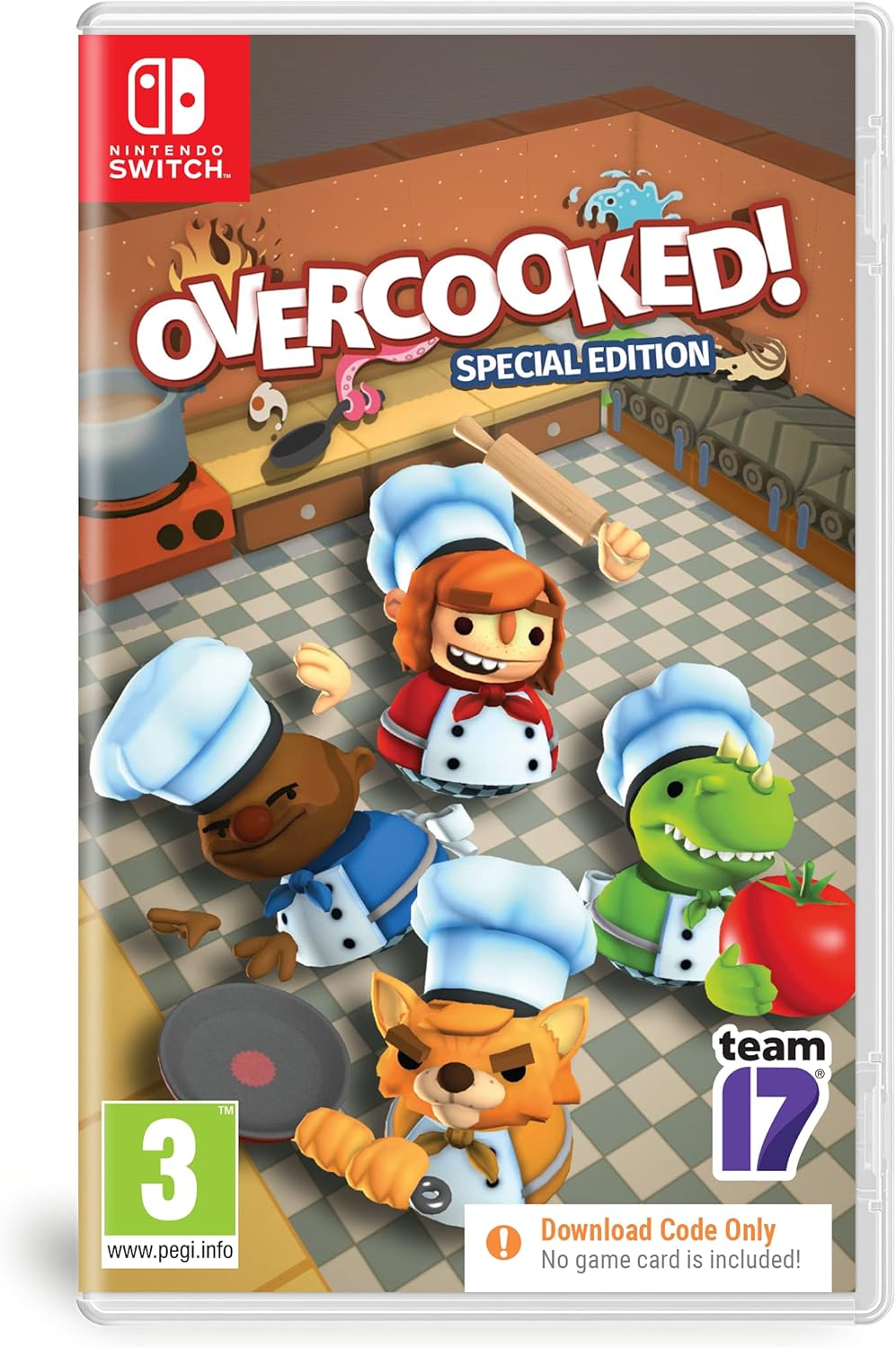 Nintendo Switch Overcooked! Special Edition Code in Box Multicolor PAL