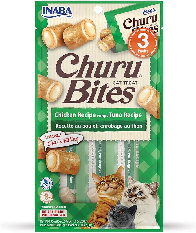 Inaba Churu Bites Chicken Wraps Tuna Cat Treats