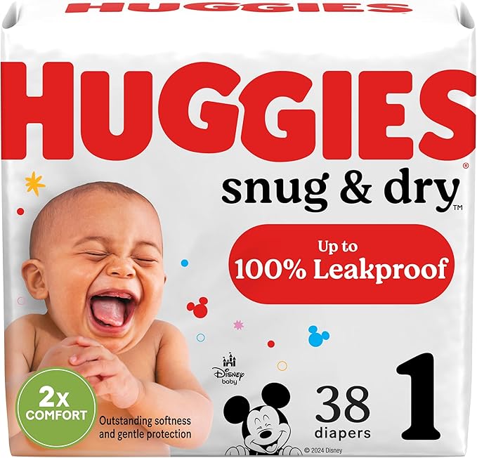 Huggies Snug & Dry Baby Diapers Size 1 38 CT