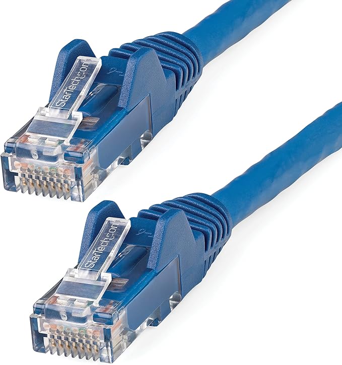 StarTech 5m Cat6 Ethernet Cable - LSZH (Low Smoke Zero Halogen) 10 Gigabit 650MHz 100W PoE RJ45 10GbE UTP Network Patch Cord Snagless with Strain