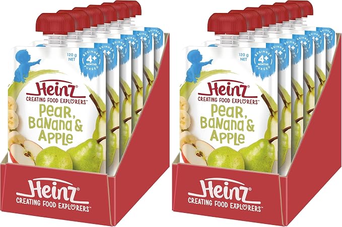 Heinz Pear Banana & Apple Pouch 120g