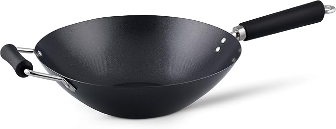 Ken Hom Excellence Carbon Steel Non Stick Wok - 31cm