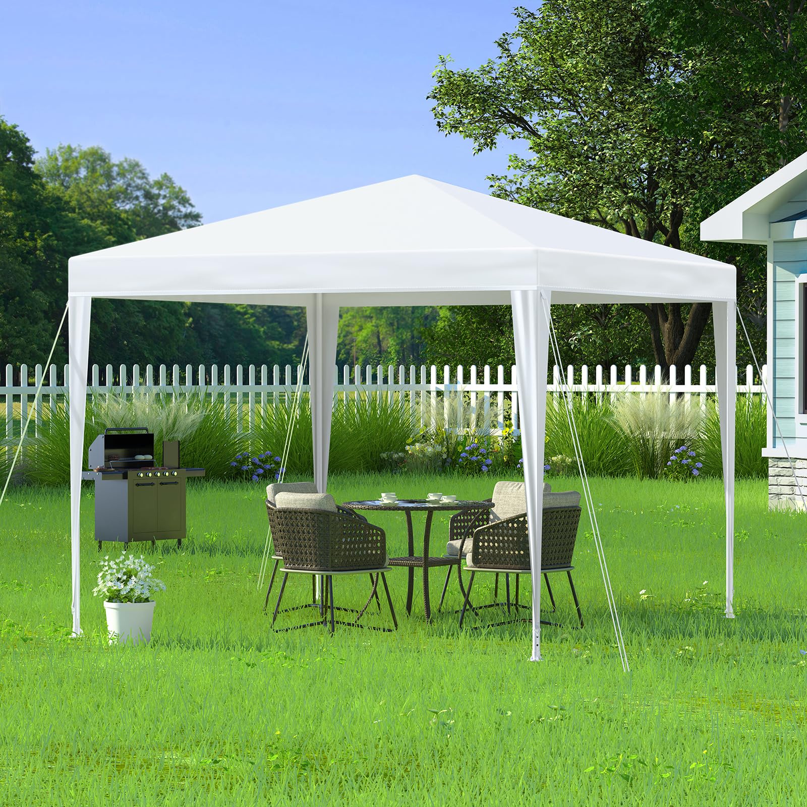 ALFORDSON Gazebo 3x3 Outdoor Wedding Party Tent Camping Portable Side Wall White