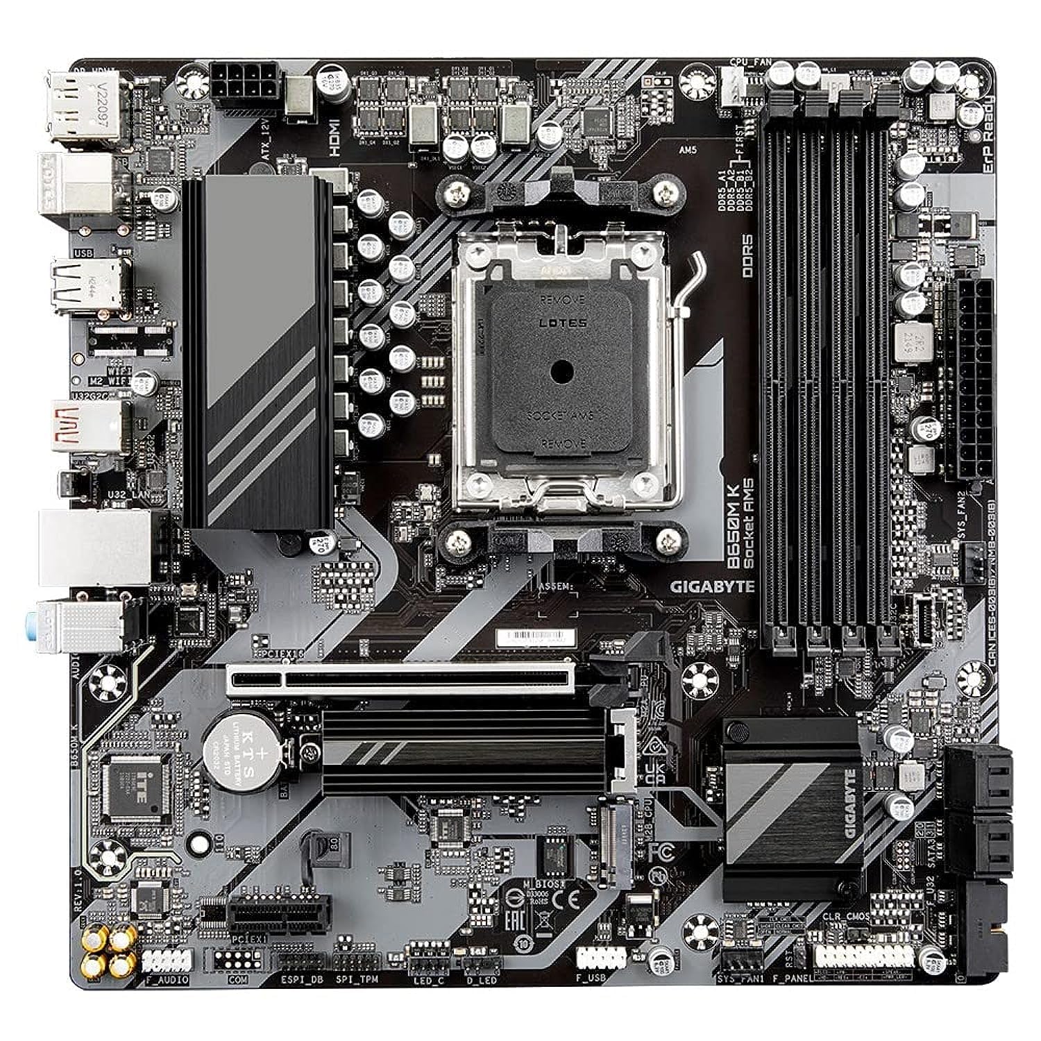 Gigabyte B650M-K AM5 4x DDR5 mATX Motherboard