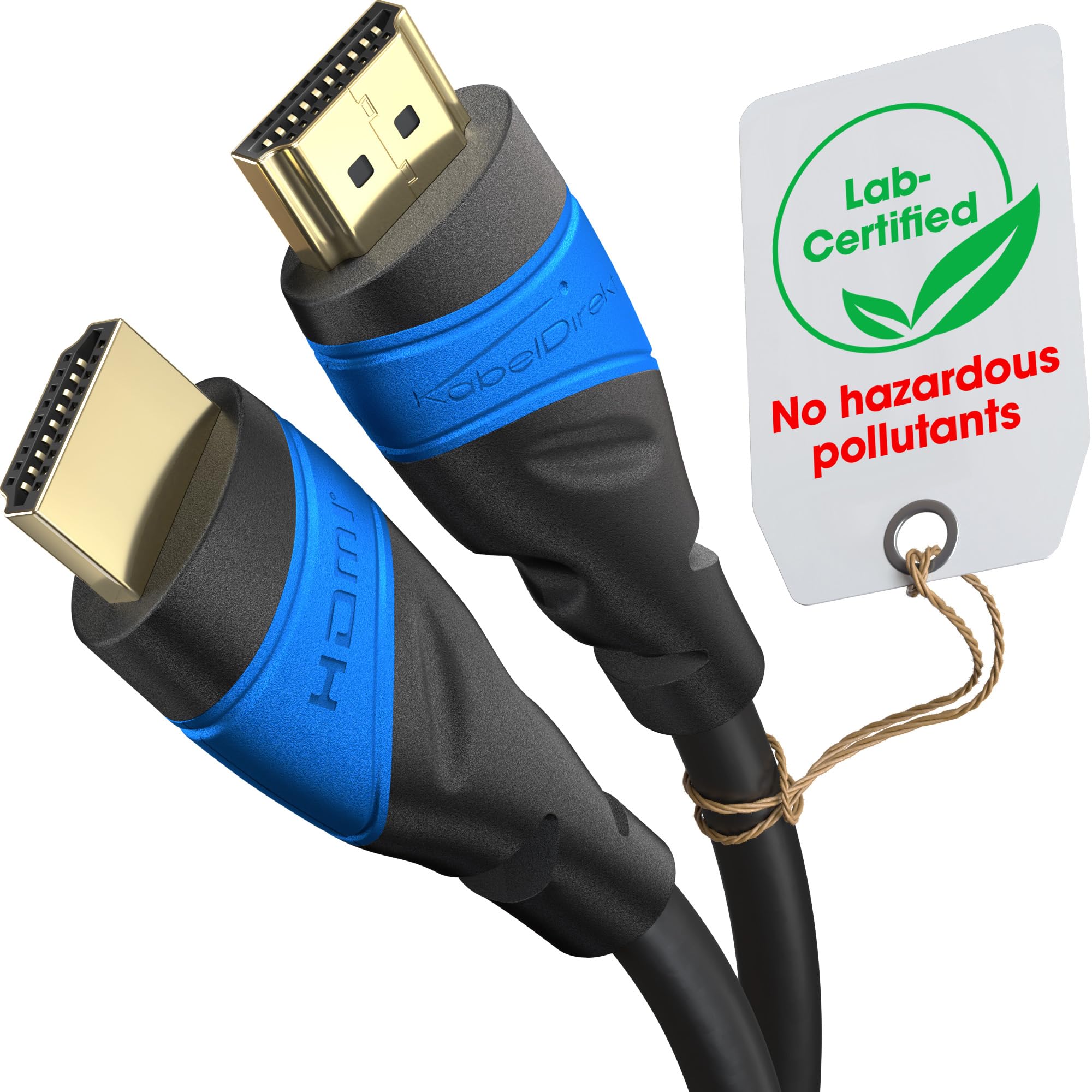 KabelDirekt 4K HDMI Cable/HDMI Cord (1 Foot / 1 ft, HDMI to HDMI, TOP Series) Supports (4K@60HZ,1080p FullHD, UHD/Ultra HD, 3D, High Speed with 