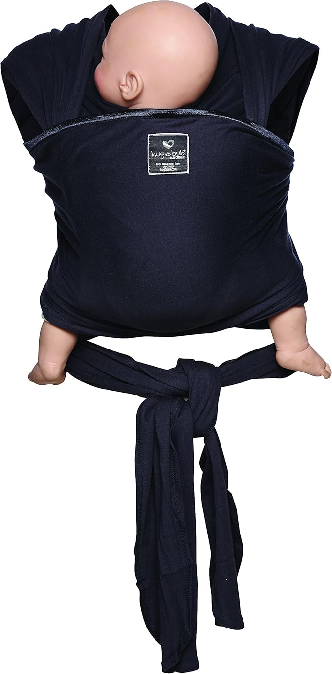 Hug A BUB Wrap Carrier Lightweight Organic Charcoal