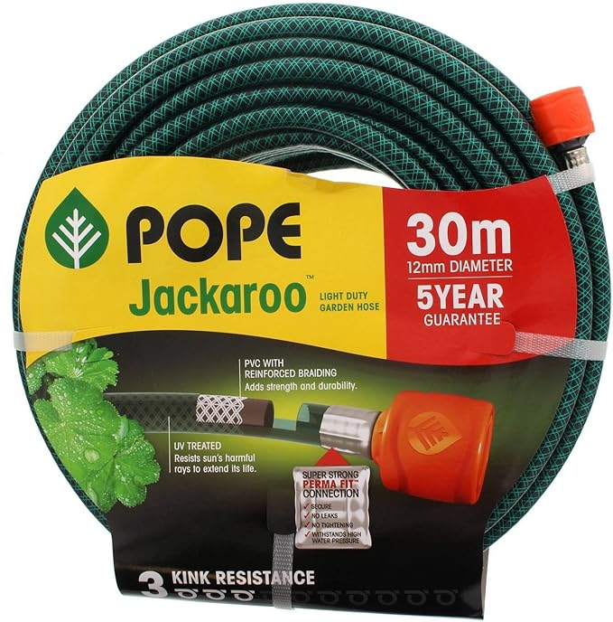 Pope Jackaroo Garden Hose (12mm x 30m)(Tap Ready)