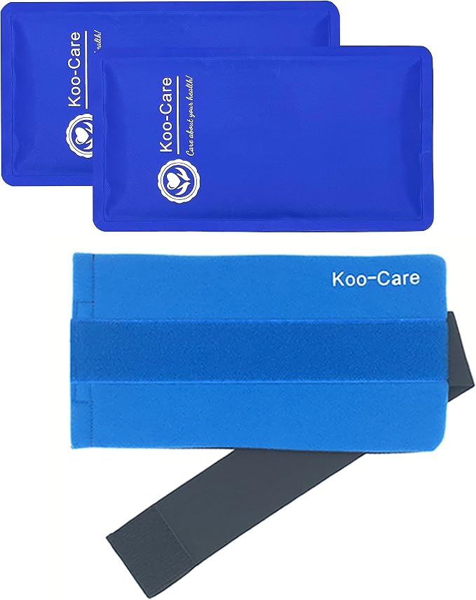 Koo-Care Large Ice Pack Gel Hot Cold Therapy Pack - Wraps Around
