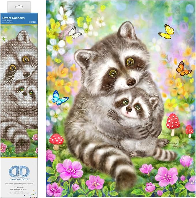 Diamond Dotz Sweet Racoons
