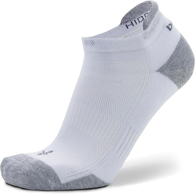 Balega Hidden Contour No Show Socks - White Small