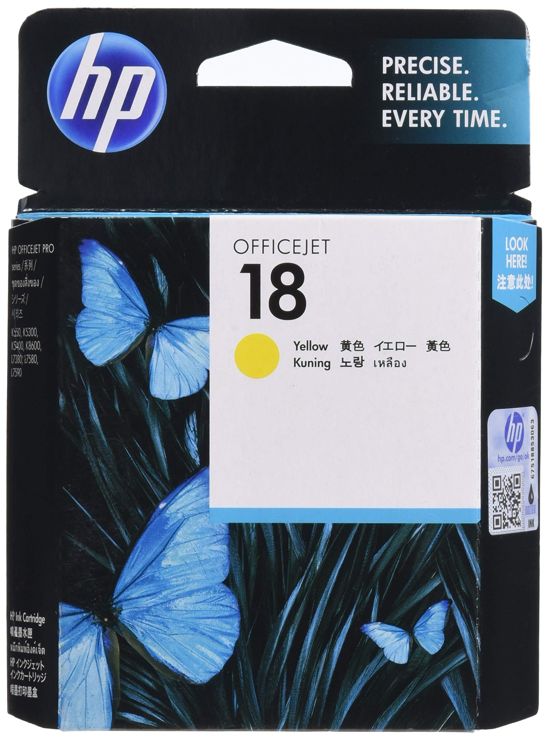 HP 18 Ink Cartridge Yellow C4939A