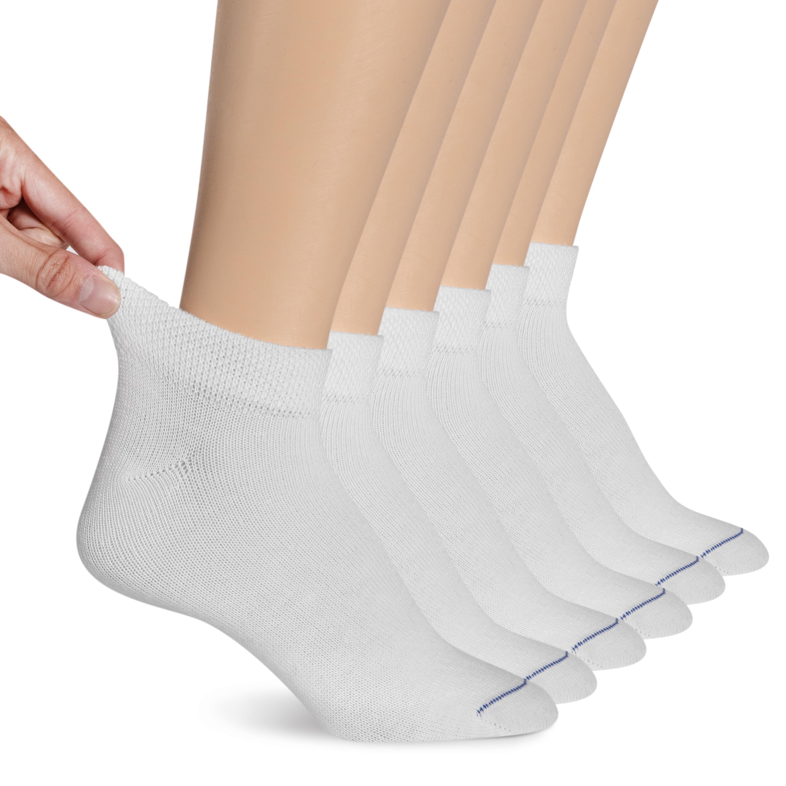 Dr. Scholl's Womens 4 Pack Diabetic & Circulatory Non-Binding Low Cut Socks One