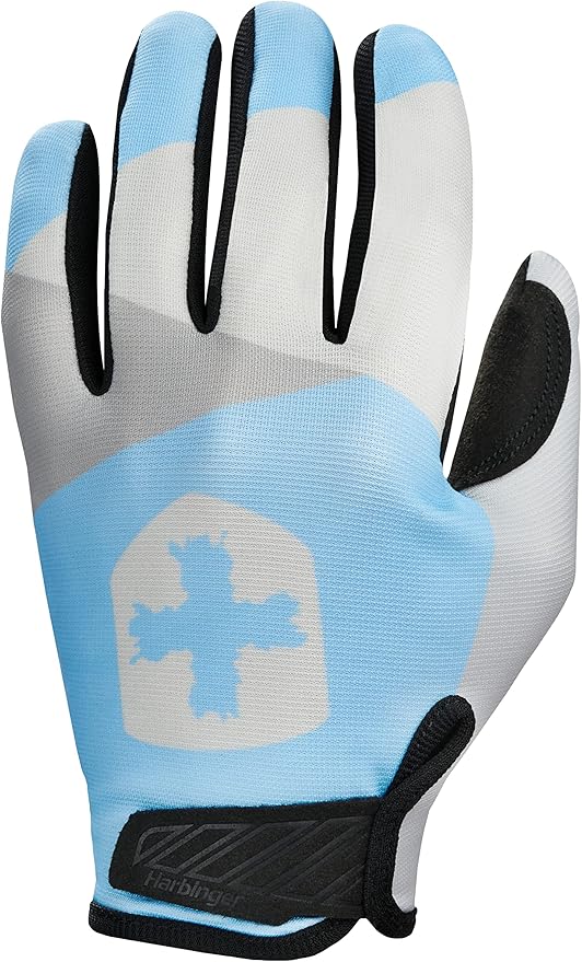 Harbinger Women's Medium Shield Protect Fitness Gloves - Blue/Grey