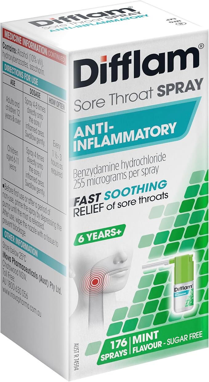 Difflam Sore Throat Spray 176 30ml