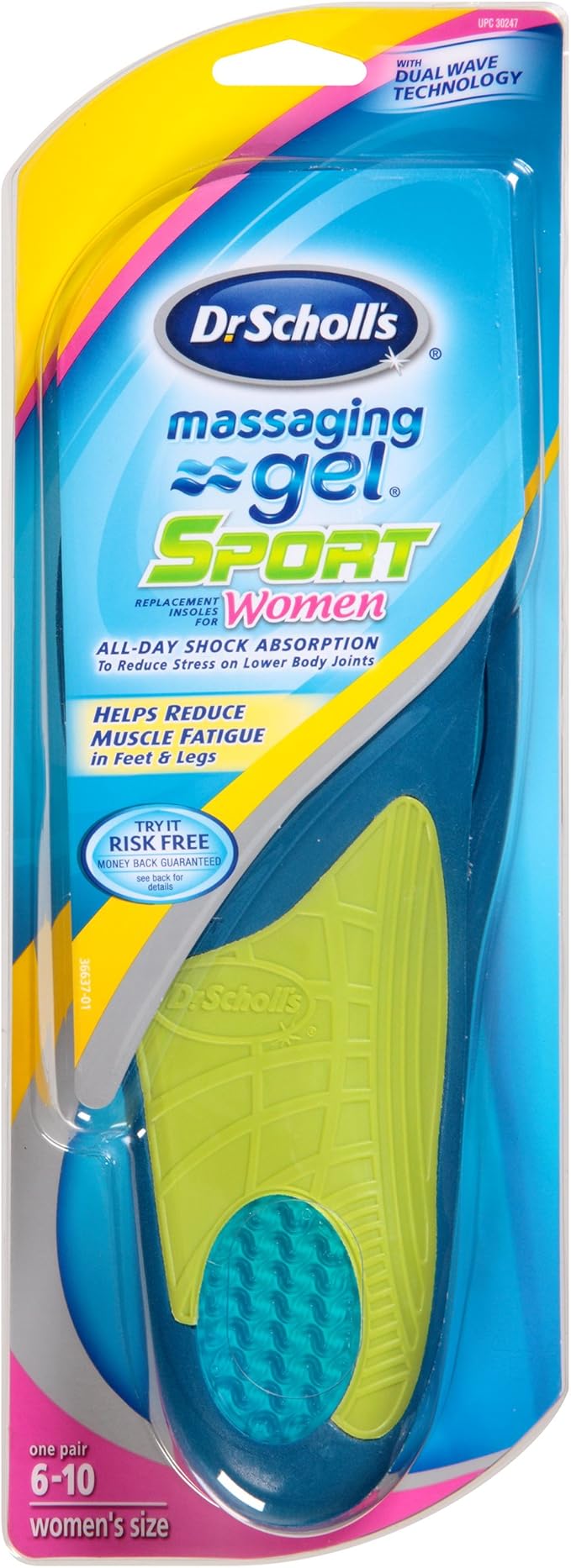 Dr. Scholl's Massaging Gel Sport Replacement Insoles (Women's Sizes
